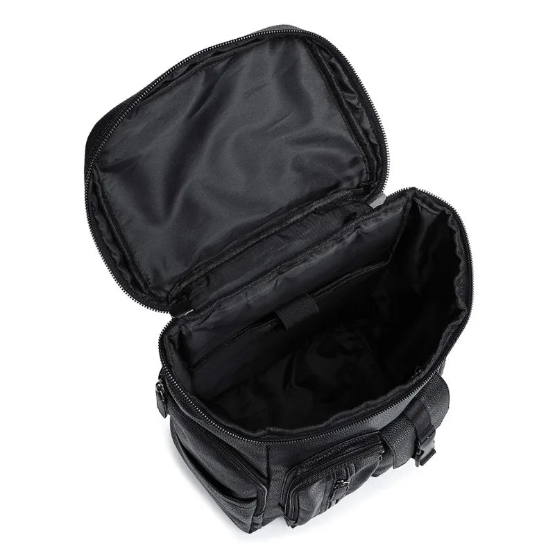 Grand Sac à dos de voyage en cuir synthétique