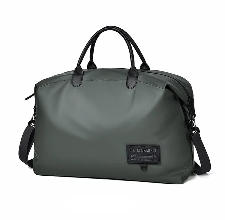 Grand sac de voyage en toile Oxford vert