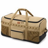 Grand sac de voyage à roulettes 130L beige