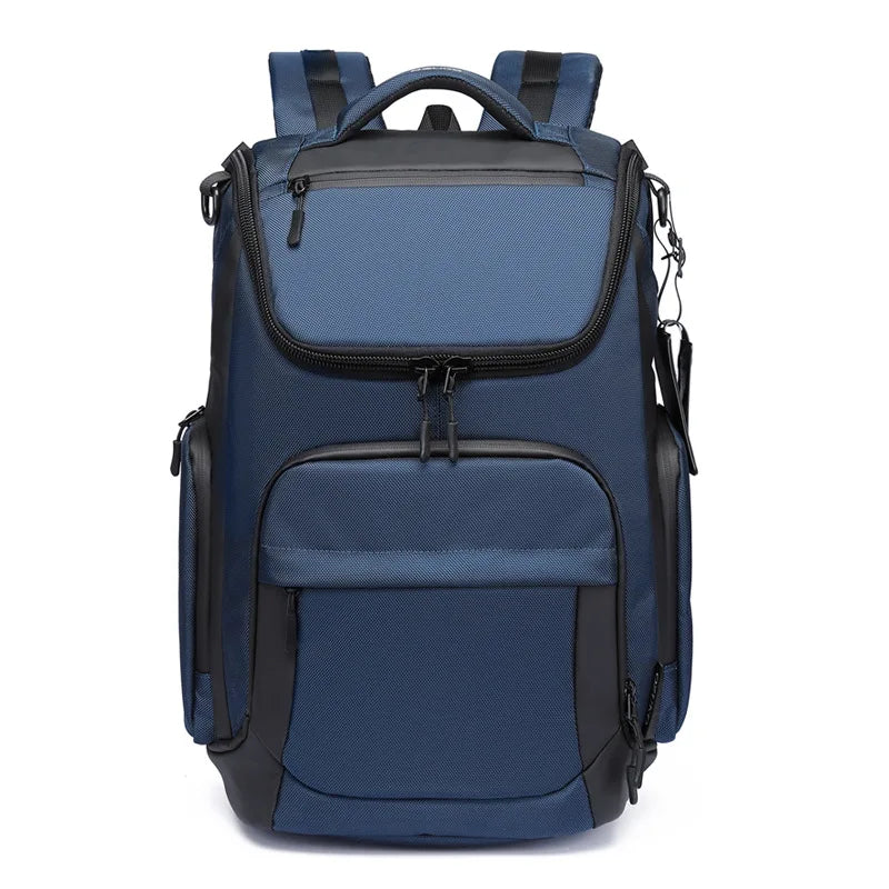 « Grand sac à dos de voyage ergonomique bleu