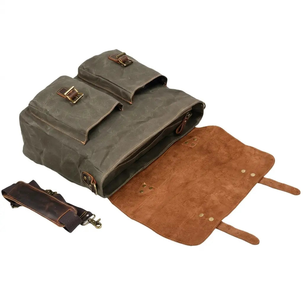 Porte-documents vintage en cuir