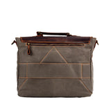 Porte-documents vintage en toile cuir