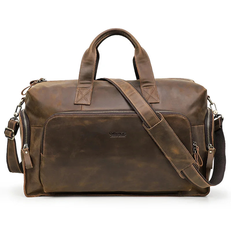 Sac de voyage business en cuir de vache