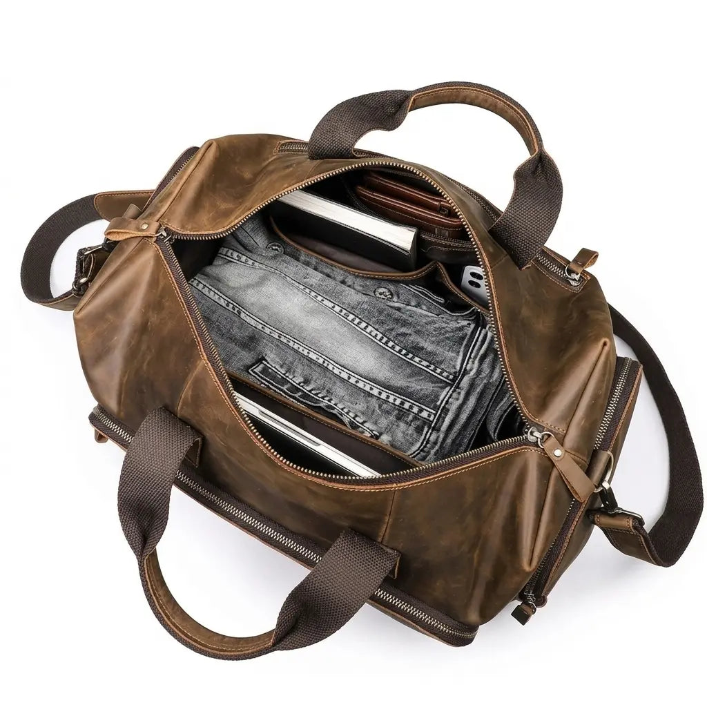Sac de voyage business en cuir pour homme