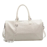 Sac de voyage cuir blanc