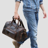 Sac de voyage cuir vintage homme