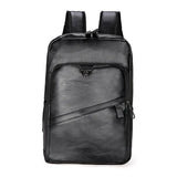 Sac de voyage à dos en cuir noir