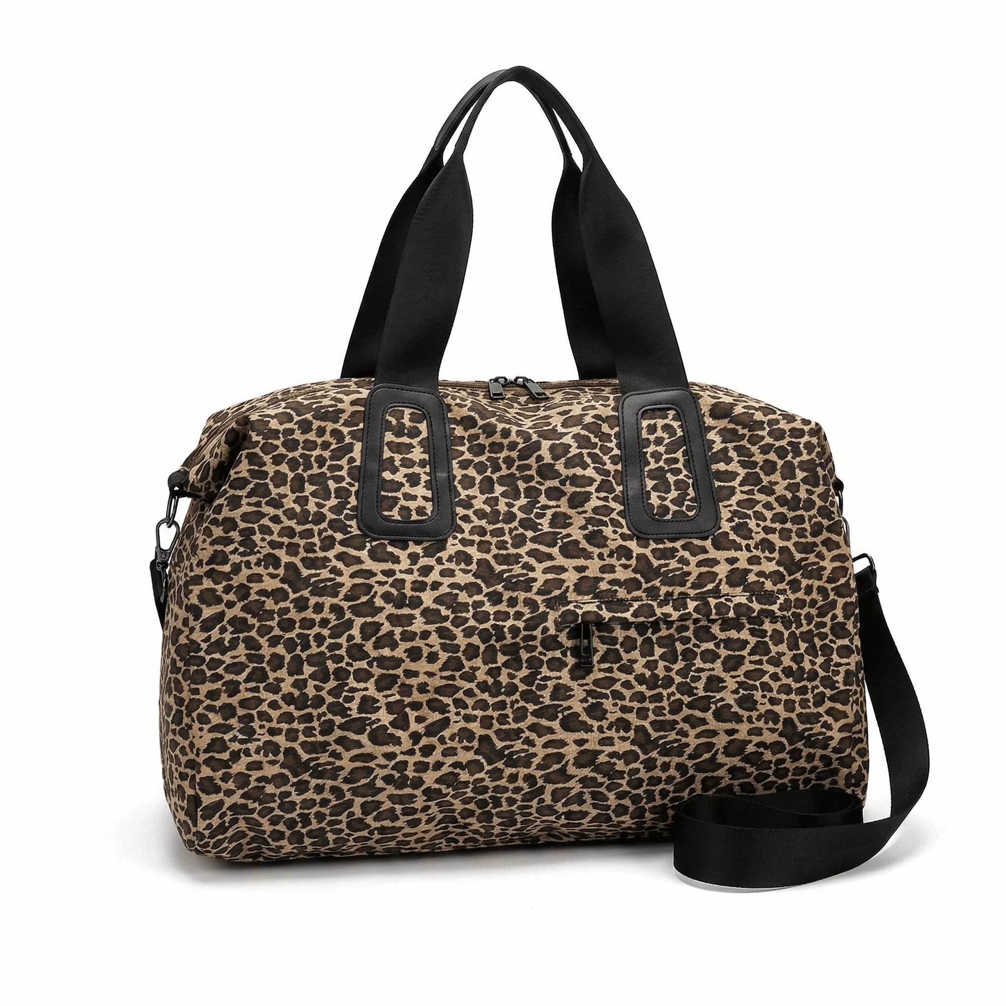 Sac de voyage en coton léopard