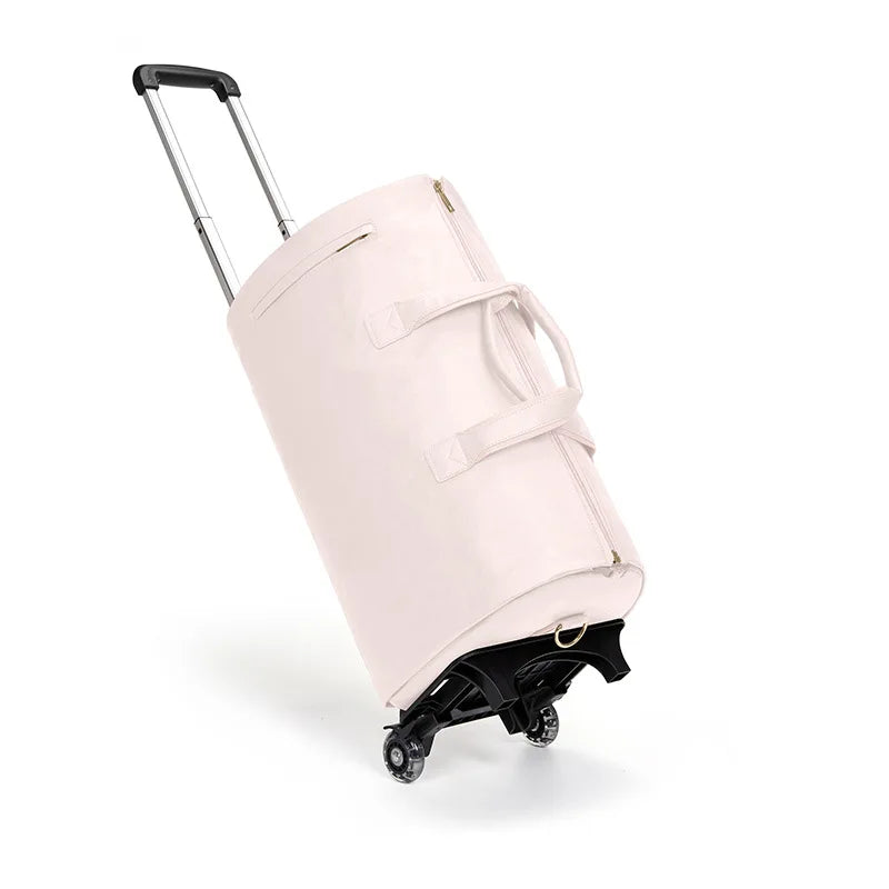 Sac de voyage en cuir blanc