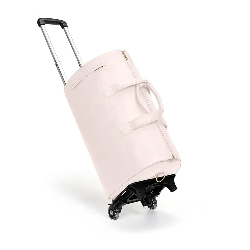 Sac de voyage en cuir blanc