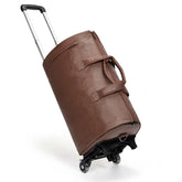 Sac de voyage en cuir marron