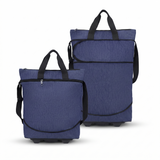 Sac de voyage extensible à roulettes bleu
