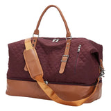 Sac de voyage femme chic bordeaux