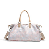 Sac de voyage femme à motif fleuri rose