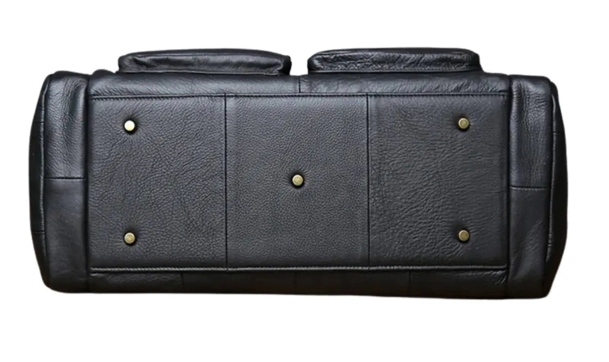 Sac de voyage homme en cuir noir