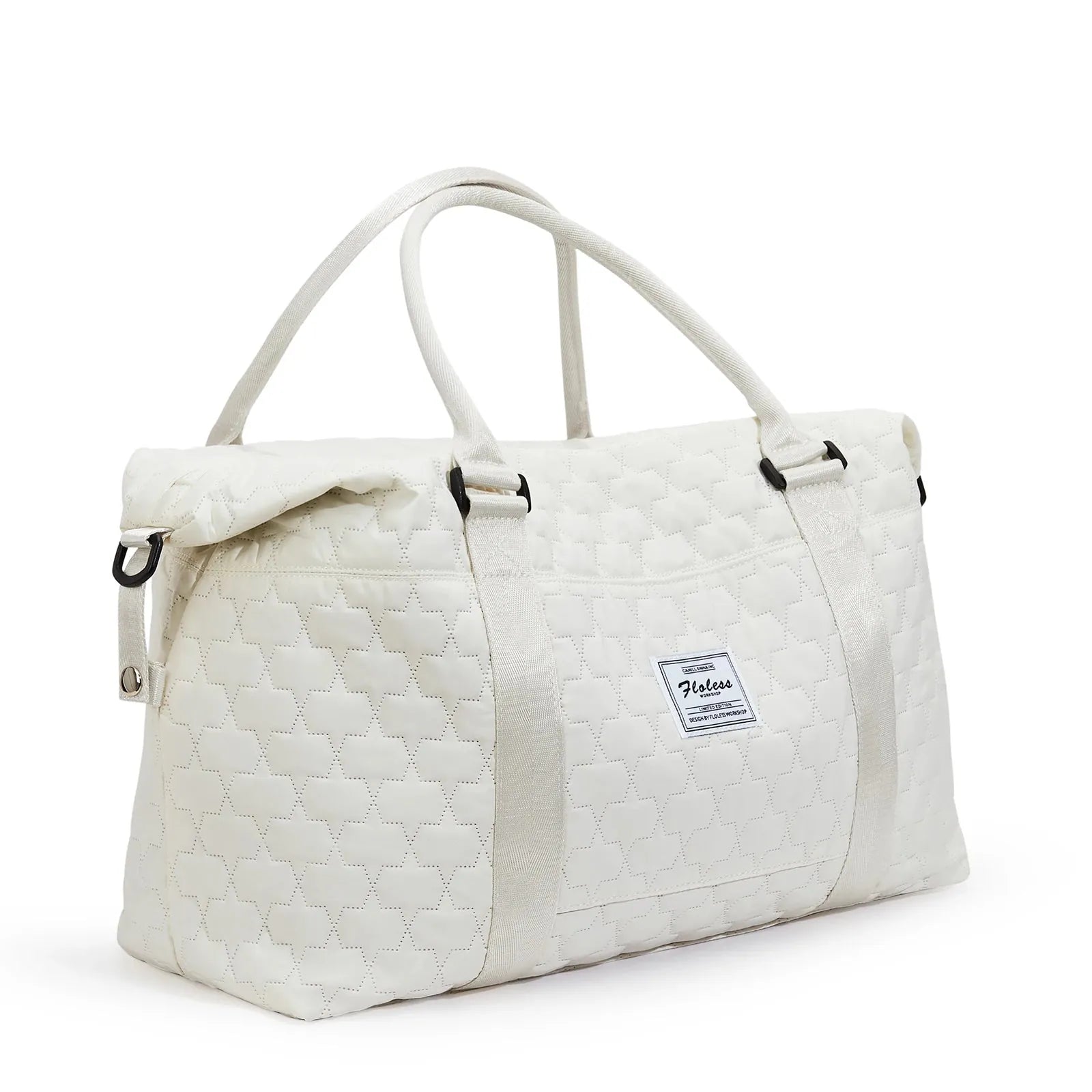 Sac de voyage matelassé blanc