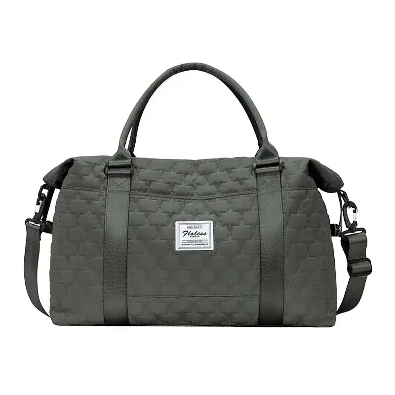 Sac de voyage matelassé gris
