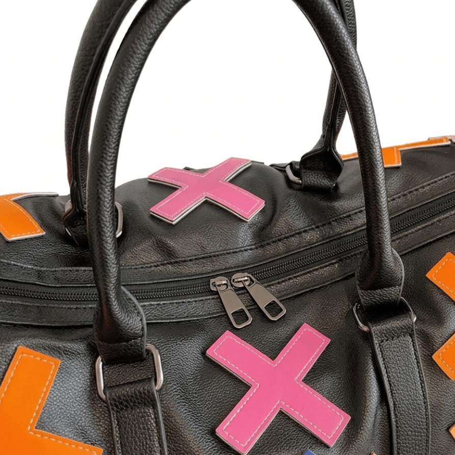 Sac de voyage à motifs croix