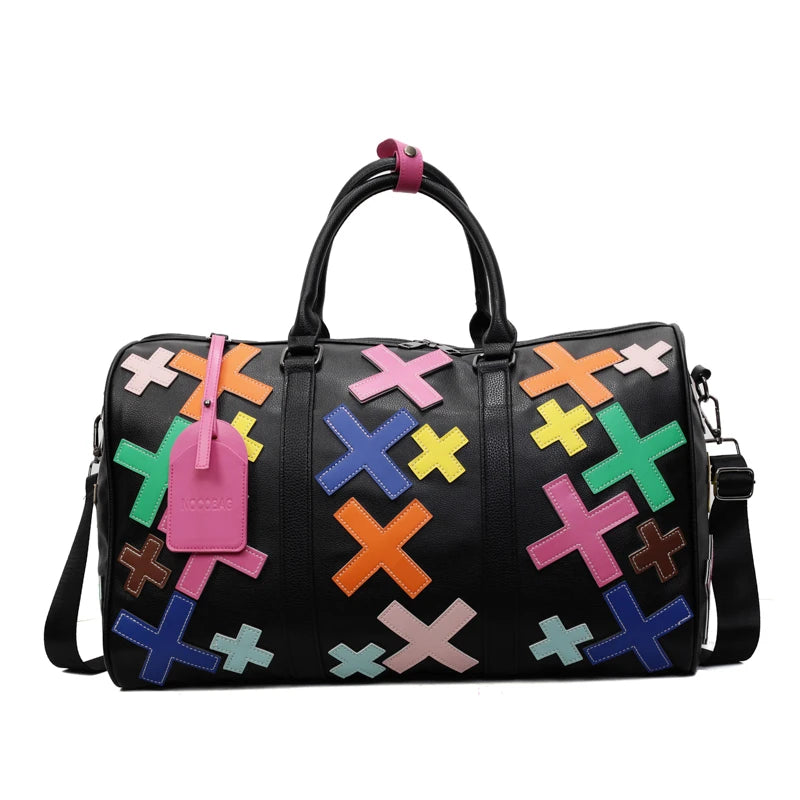 Sac de voyage à motifs croix