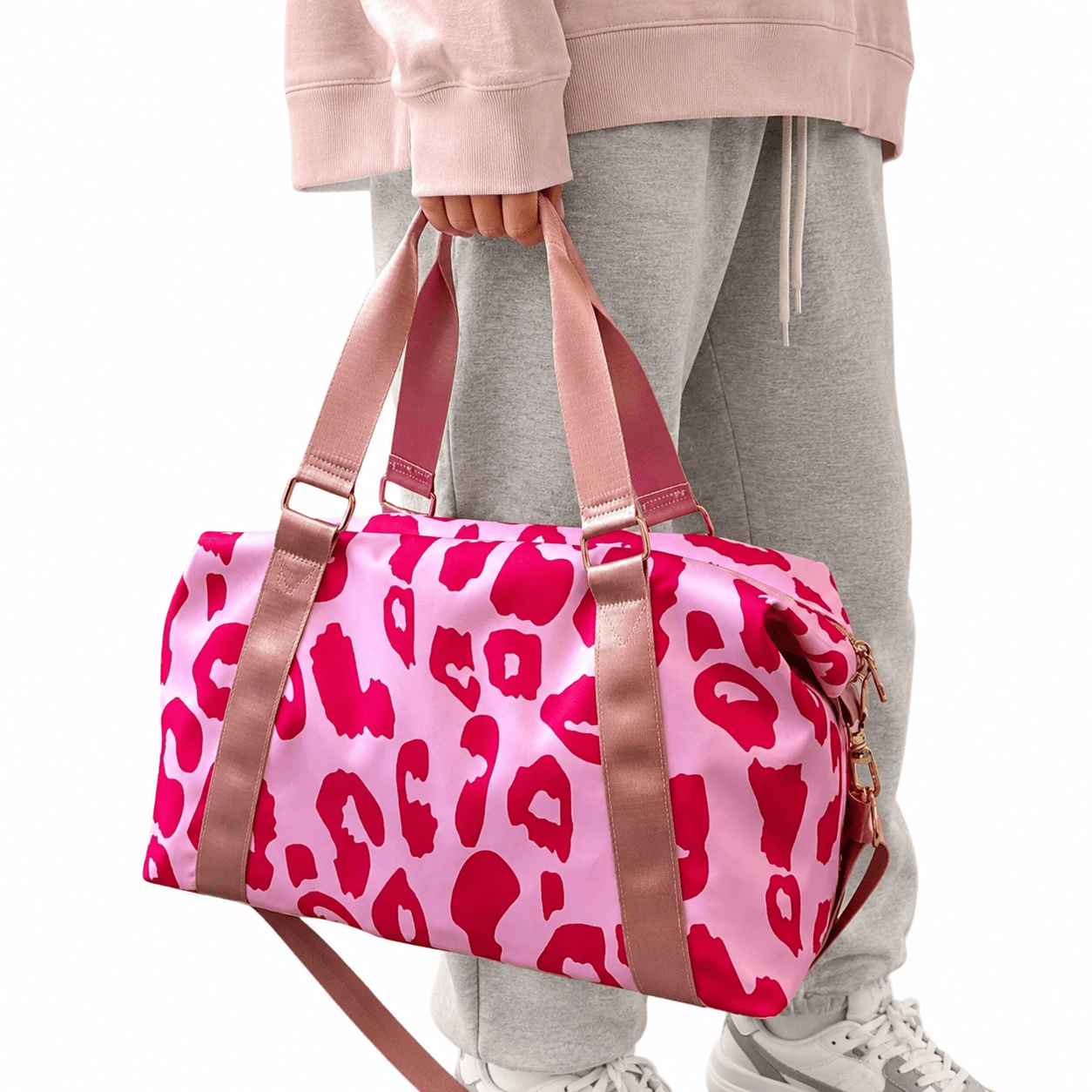 Sac de voyage panthère rose