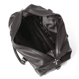 Sac de voyage à roulettes en cuir lisse