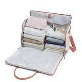 Sac de voyage à roulettes en cuir pour femme
