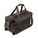 Sac de voyage à roulettes marron