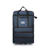 Sac de voyage à roulettes pliable bleu