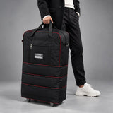 Sac de voyage à roulettes pliable noir