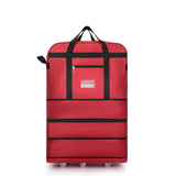 Sac de voyage à roulettes pliable rouge