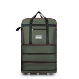 Sac de voyage à roulettes pliable vert