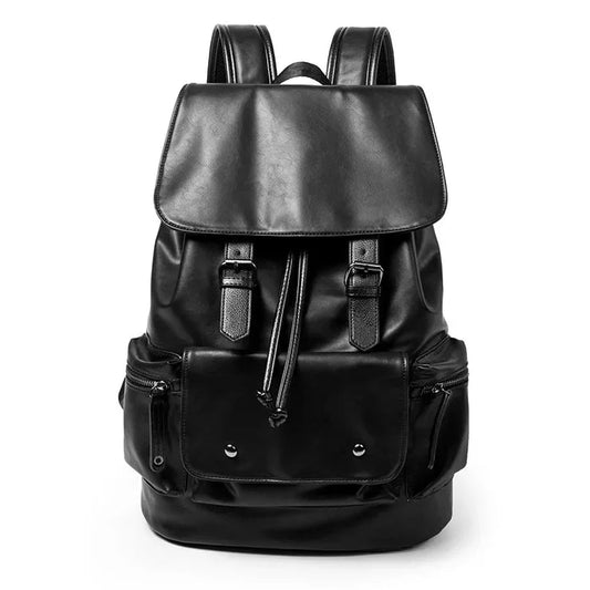 Sac à dos de voyage aspect cuir avec port USB