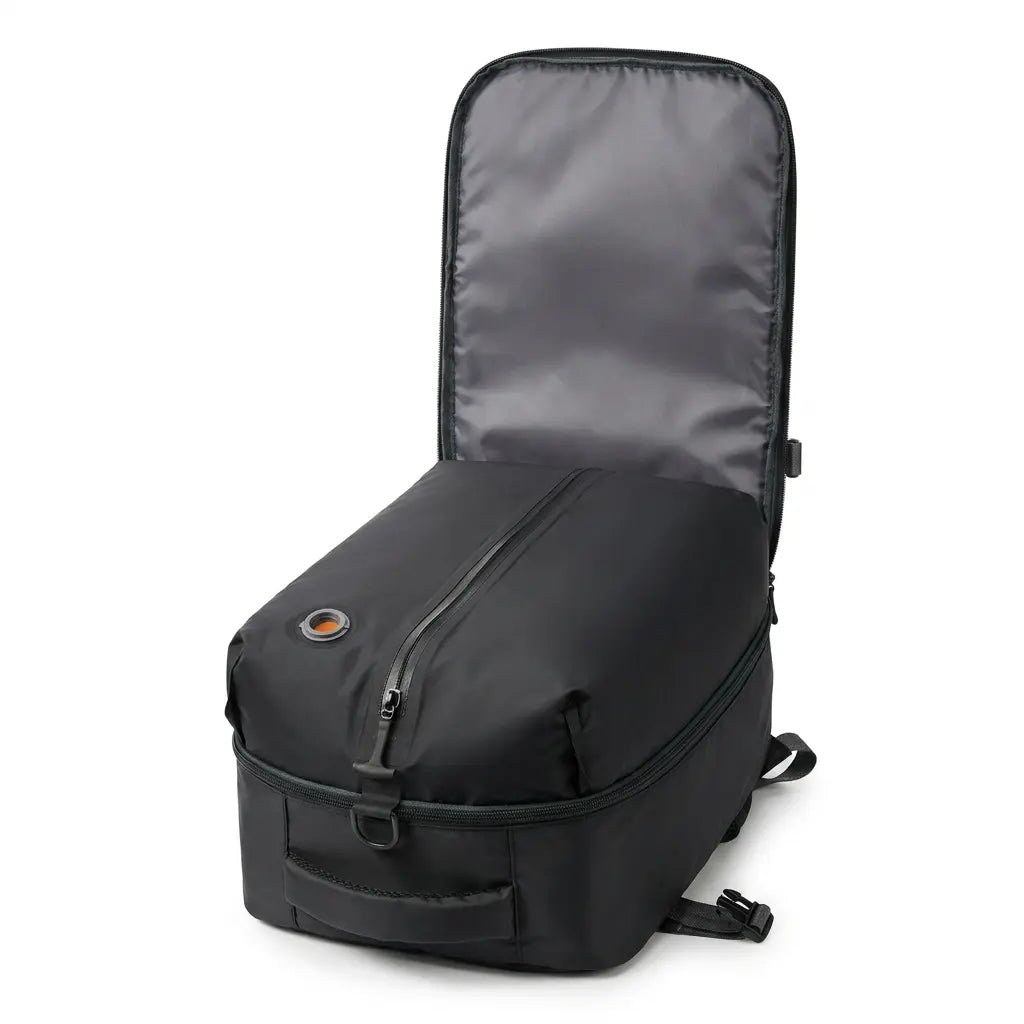 Sac à dos de voyage de compression noir