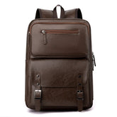 Sac à dos de voyage en cuir marron