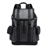 Sac à dos de voyage en cuir à motifs