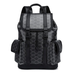 Sac à dos de voyage en cuir à motifs