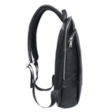Sac à dos de voyage en cuir pour ordinateur noir