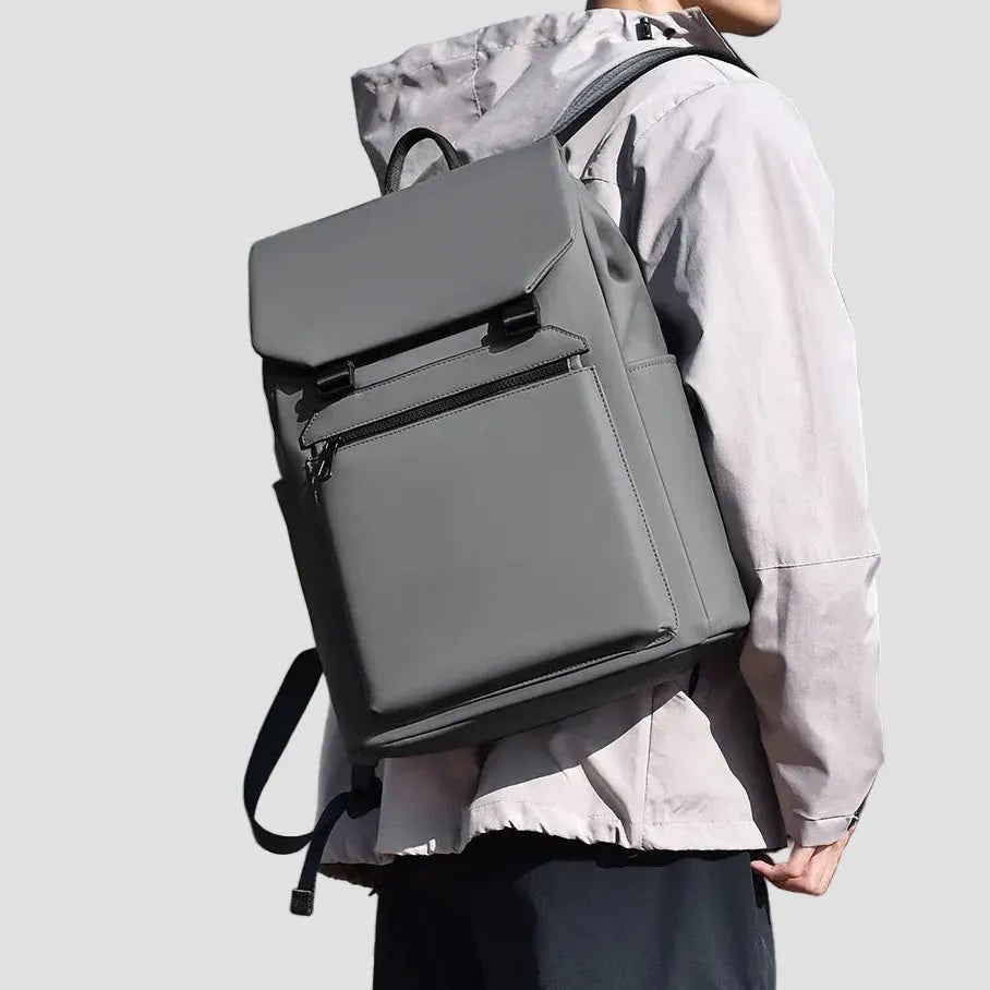 Sac à dos de voyage gris imperméable