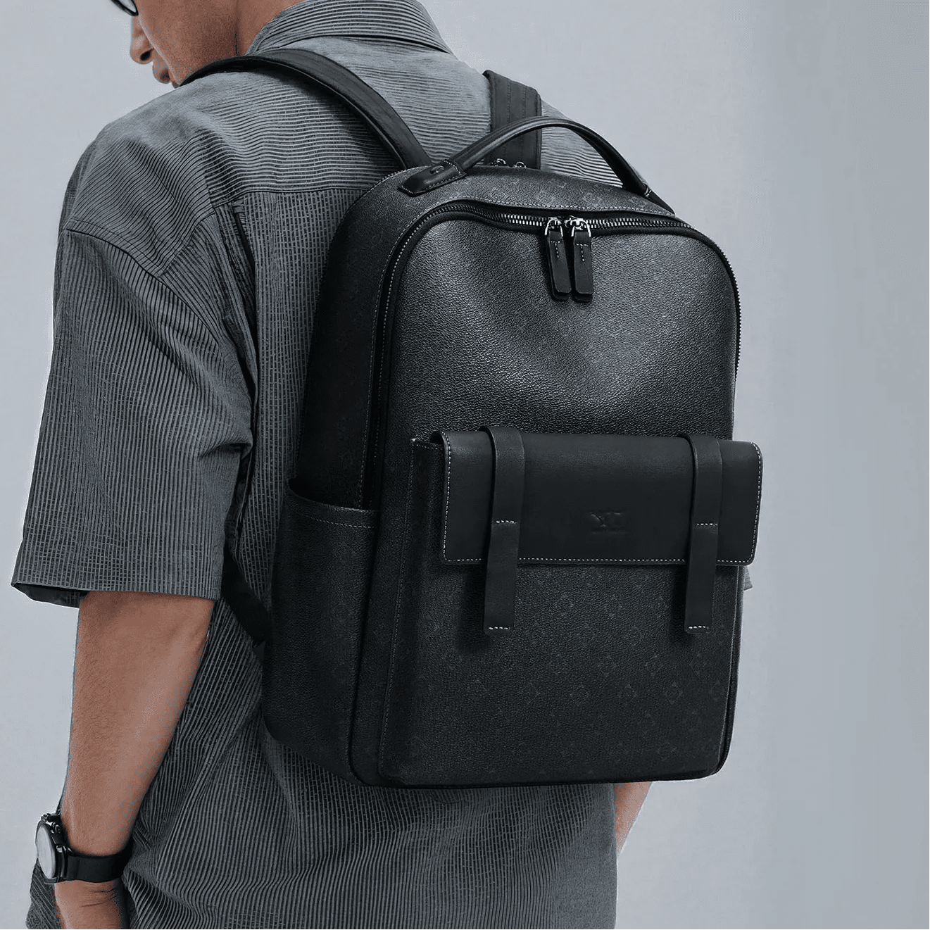 Sac à dos de voyage monogramme noir