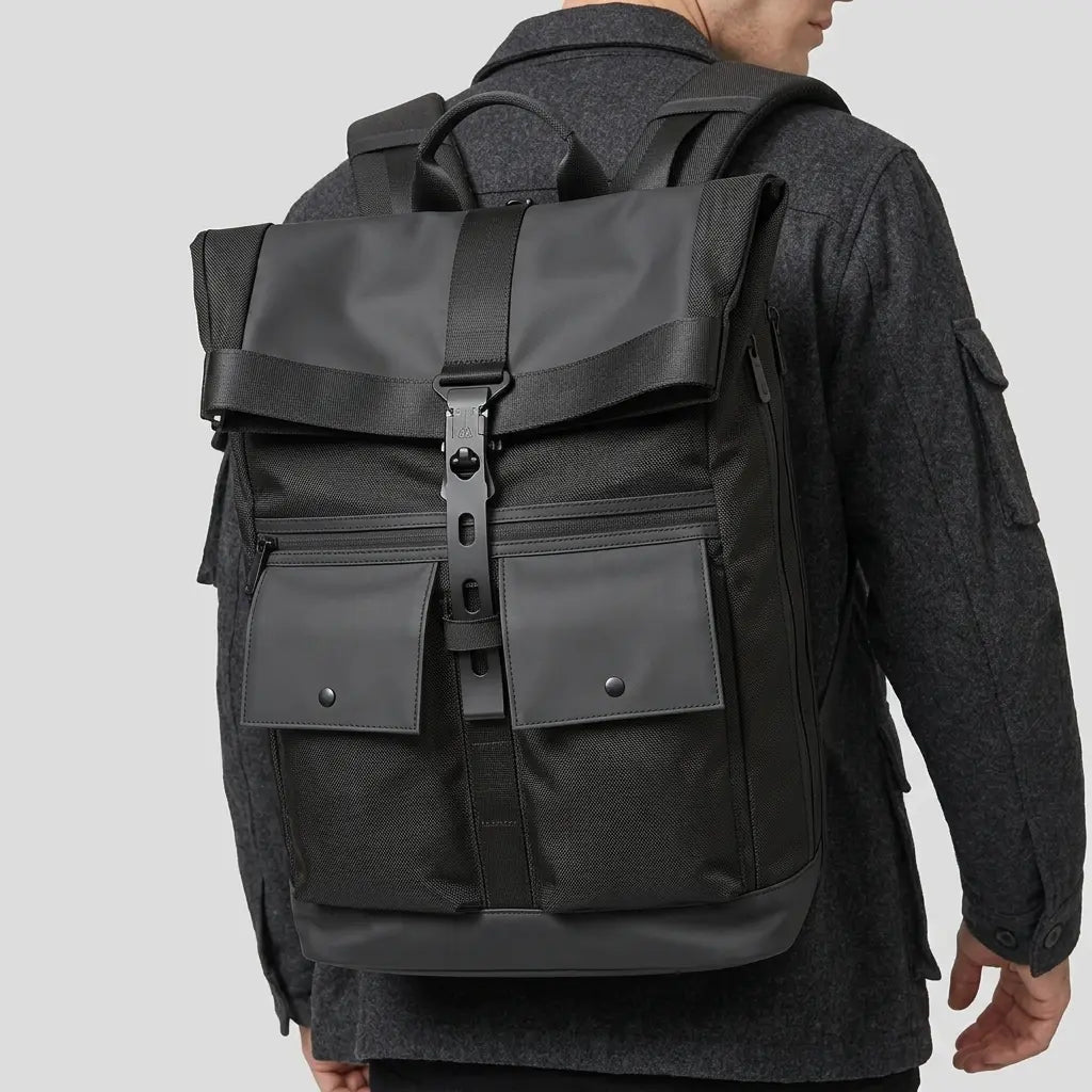 Sac à dos de voyage noir pour homme