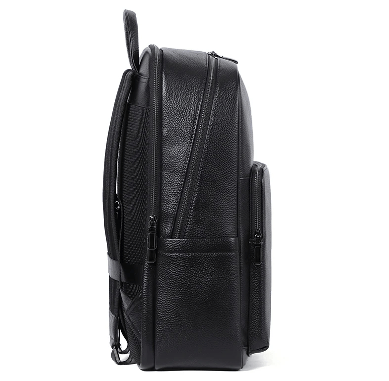 Sac à dos de voyage tendance en cuir noir