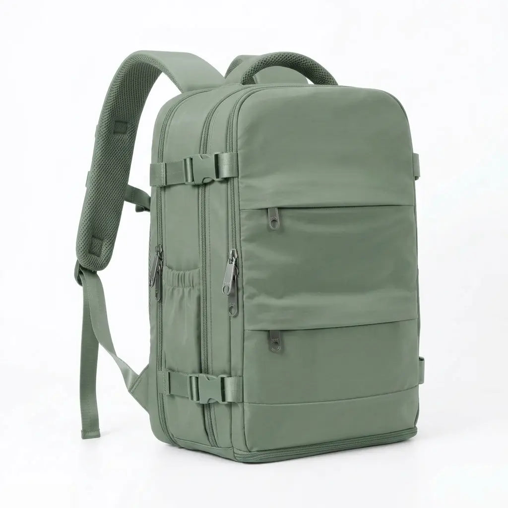 Sac à dos de voyage vert 40x30x20