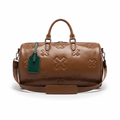 Sac voyage en cuir marron