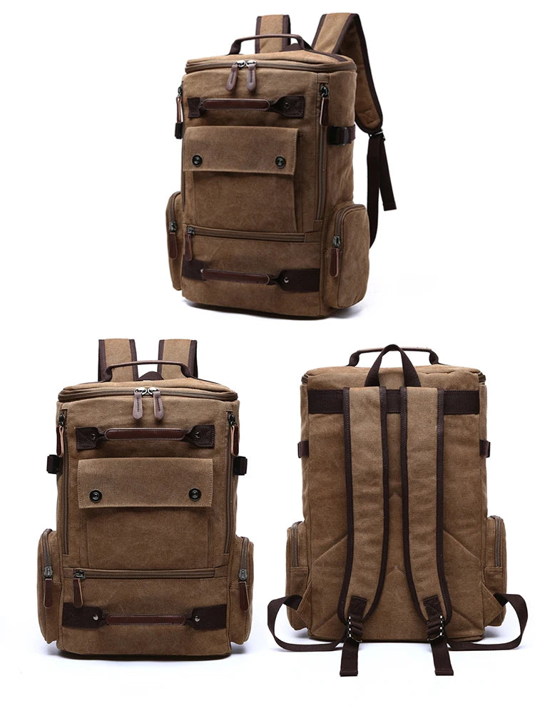 Sacs à dos de voyage unisexe en toile