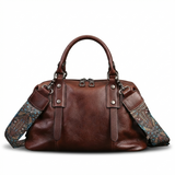 Petit sac de voyage en cuir