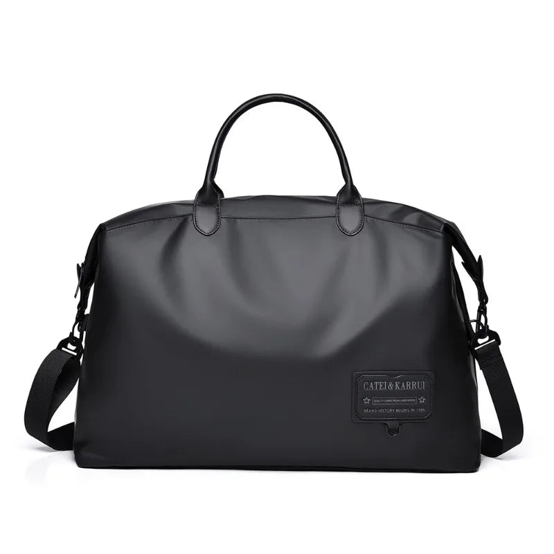 Grand sac de voyage en toile Oxford noir