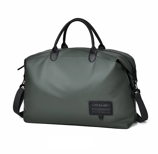 Grand sac de voyage en toile Oxford vert