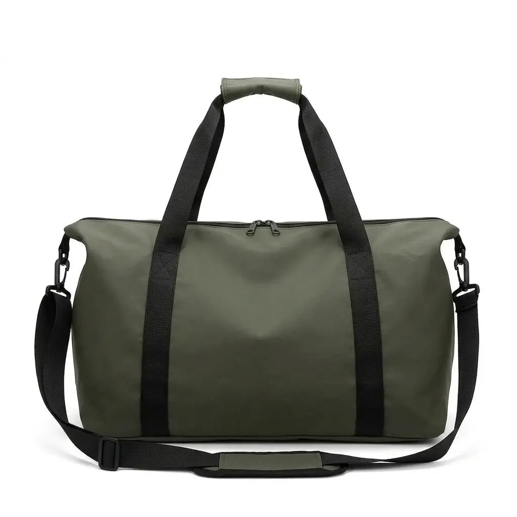 Grand sac de voyage léger en nylon vert