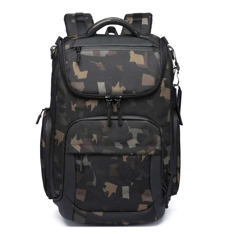 « Grand sac à dos de voyage ergonomique camouflage