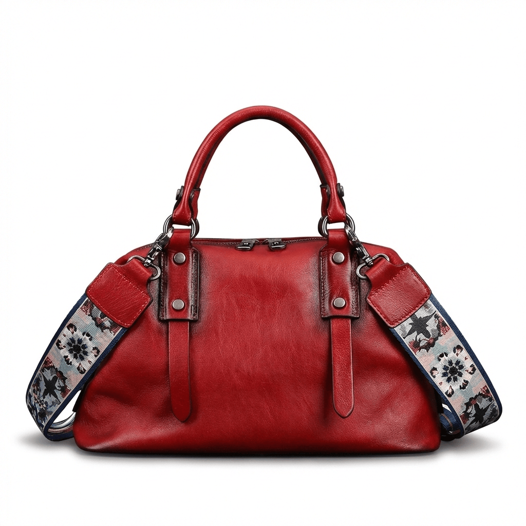 Petit sac de voyage en cuir
